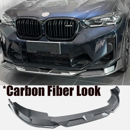 ABS carbon fiber front bumper boiler lip kit suitable for BMW F97 X3M F98 X4M 2022 2023 2024 Q