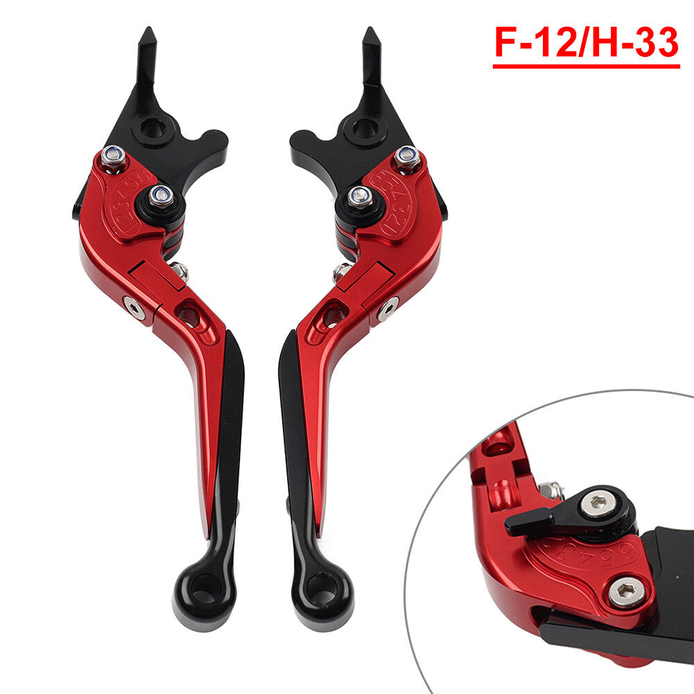 CNC Folding Extendable Brake Clutch Levers for Honda VFR1200/F 2010-2014 Red Q