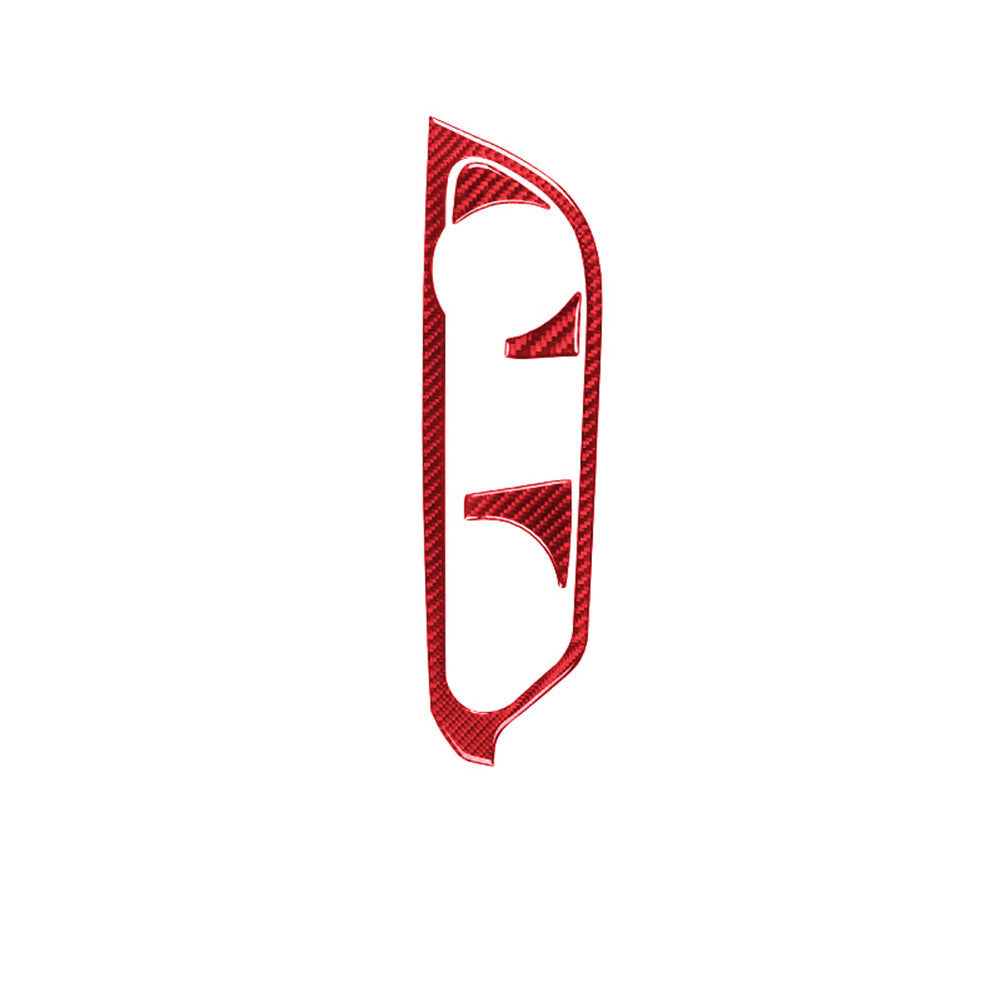 3Pcs Red Carbon Fiber Automatic Gear Shift Cover Trim for Acura TSX 2009-2014 v