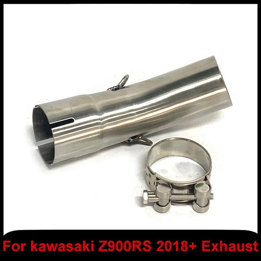 Escape Exhaust Middle Link Pipe for Kawasaki Z900RS 2018+ Mid Pipe 51MM z900rs