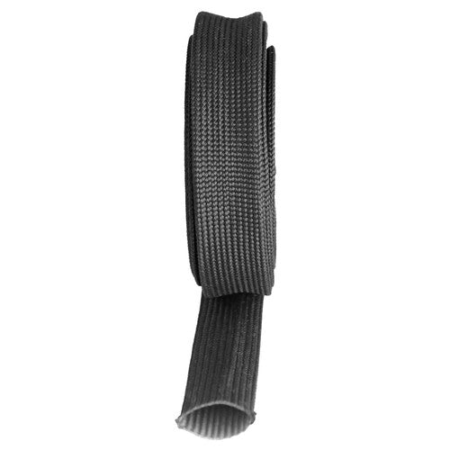 Heat Shield Sleeve - 1/2 ID x 10' Black Adjustable for Automotive Cables and Brake Cables