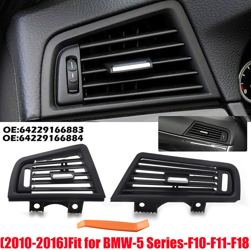 2 Front Air Grille Center Dash AC Vent Set for BMW F10 F11 F18 5Series 550i 535i