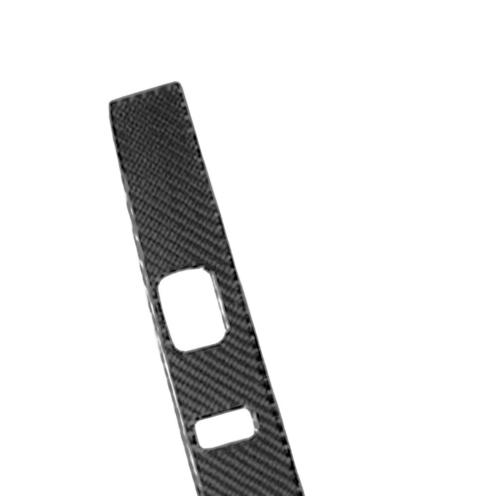 2Pcs Red Carbon Fiber Steering Wheel Accent Cover Trim For Fiesta 2011-2015 v