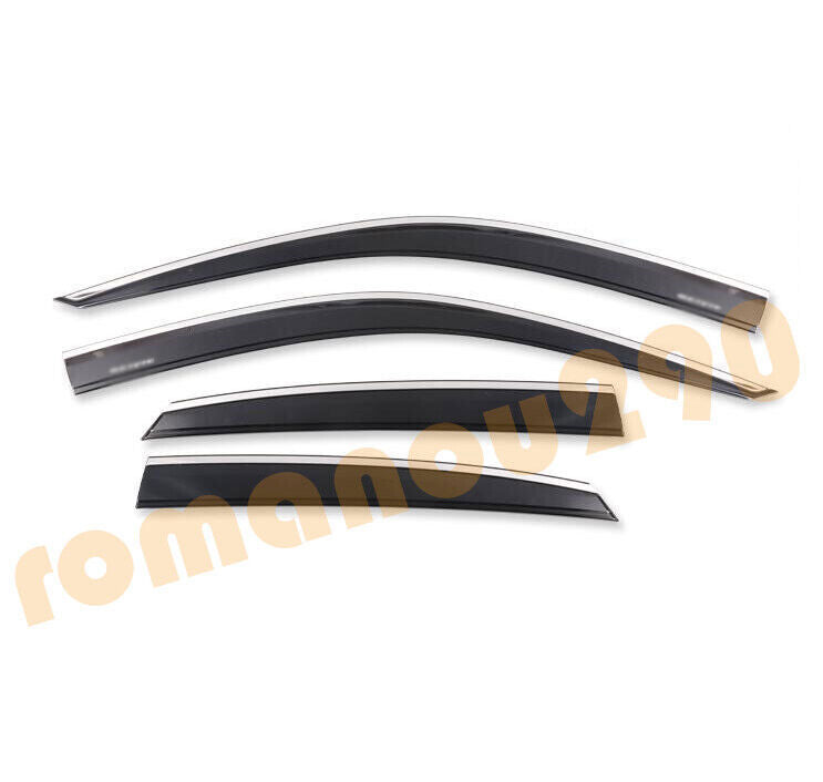 for Honda for Civic 2022-2024 Window Visors Sun Rain Guard Deflector W/Chrome Trim
