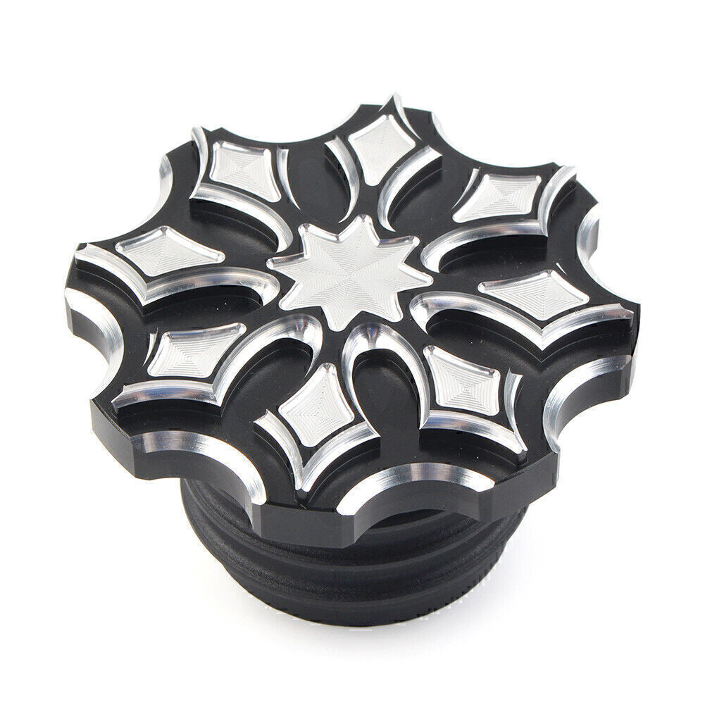Fuel Gas Tank Cap Cover Fit for Harley Sportster Touring Softail Dyna 92-17
