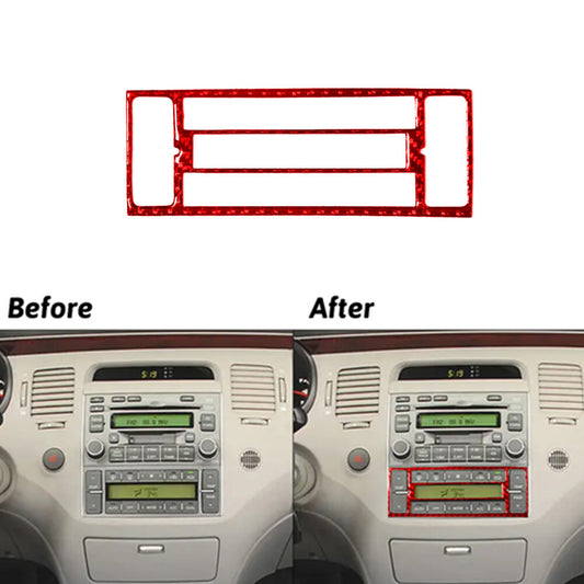 3X Red Carbon Fiber Gear Shift Console Trim for Lexus RC300 350 200T 2015-2020 v