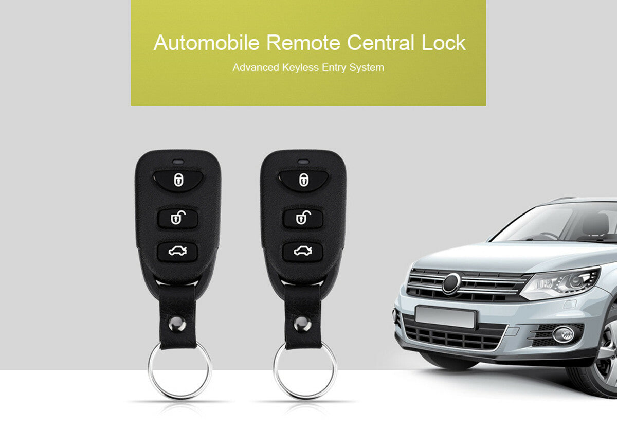 Car Remote Central Kit Door Lock Locking Keyless Entry System With 2 Controllers Q