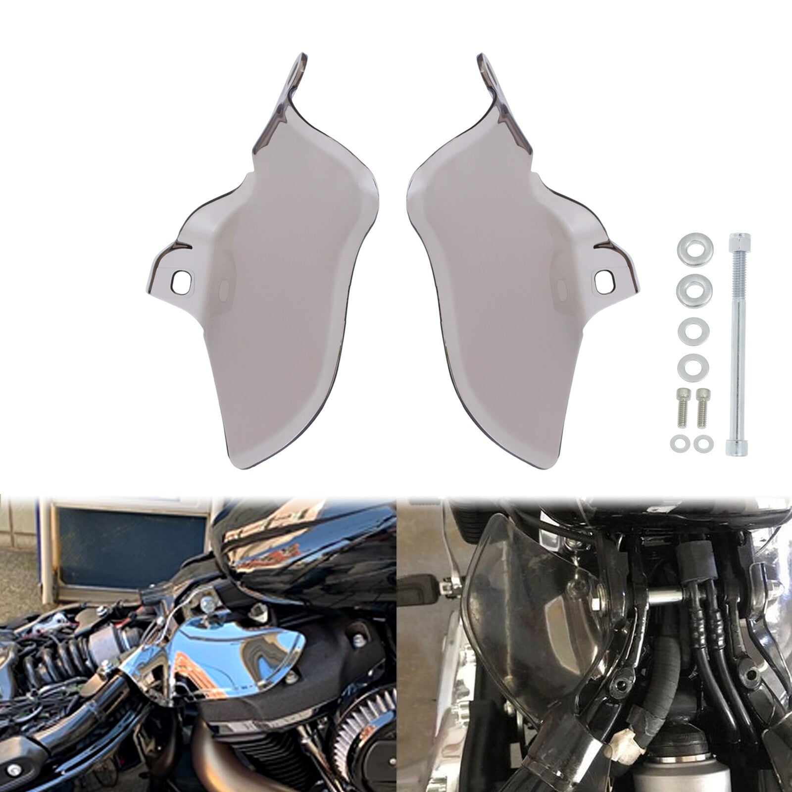 Smoke Saddle Heat Shield Air Deflectors Fit for Harley Softail Slim 2018-2023