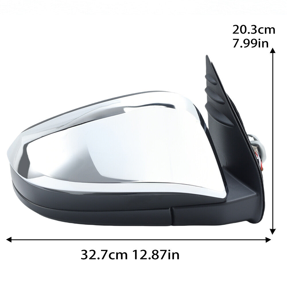 F¨¹r for Toyota Helix 2015-2020 Au?enspiegel R¨¹ckspiegel Spiegel Chrom 3 Draht Rechts