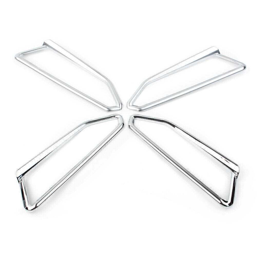 Chrome Front Fog Light Eyebrow Trim Accents Fit for Honda Goldwing GL1800 2018-up Q