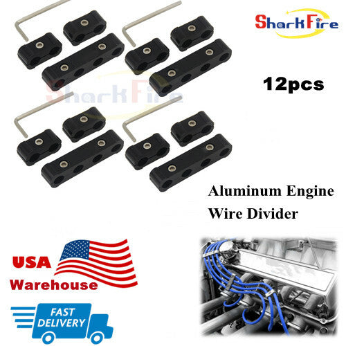 Engine spark plug wire aluminum separator divider 8mm 9mm 10mm suitable for Ford for Chevrolet
