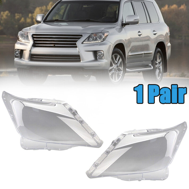 LeftRight Clear Lens Cover Headlight for Lexus LX 570 2007 2008 2009 2010-2012