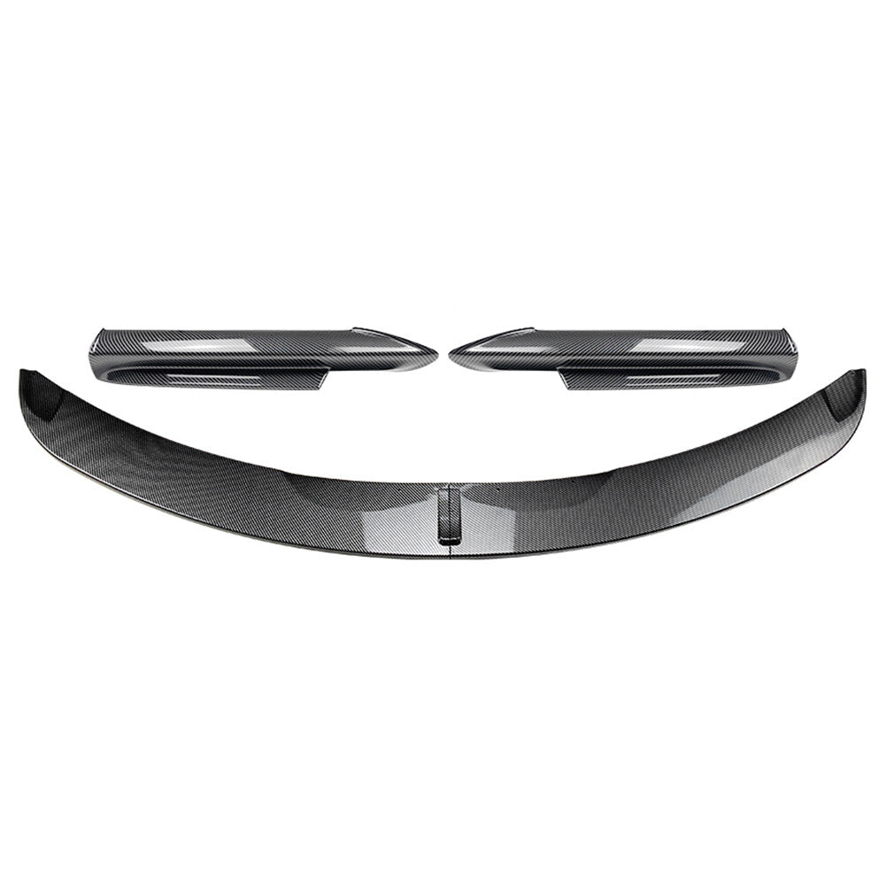 Fit for BMW 3 Series E90 Carbon Front Bumper Spoiler Lip+Side Splitter Cover Trim Q