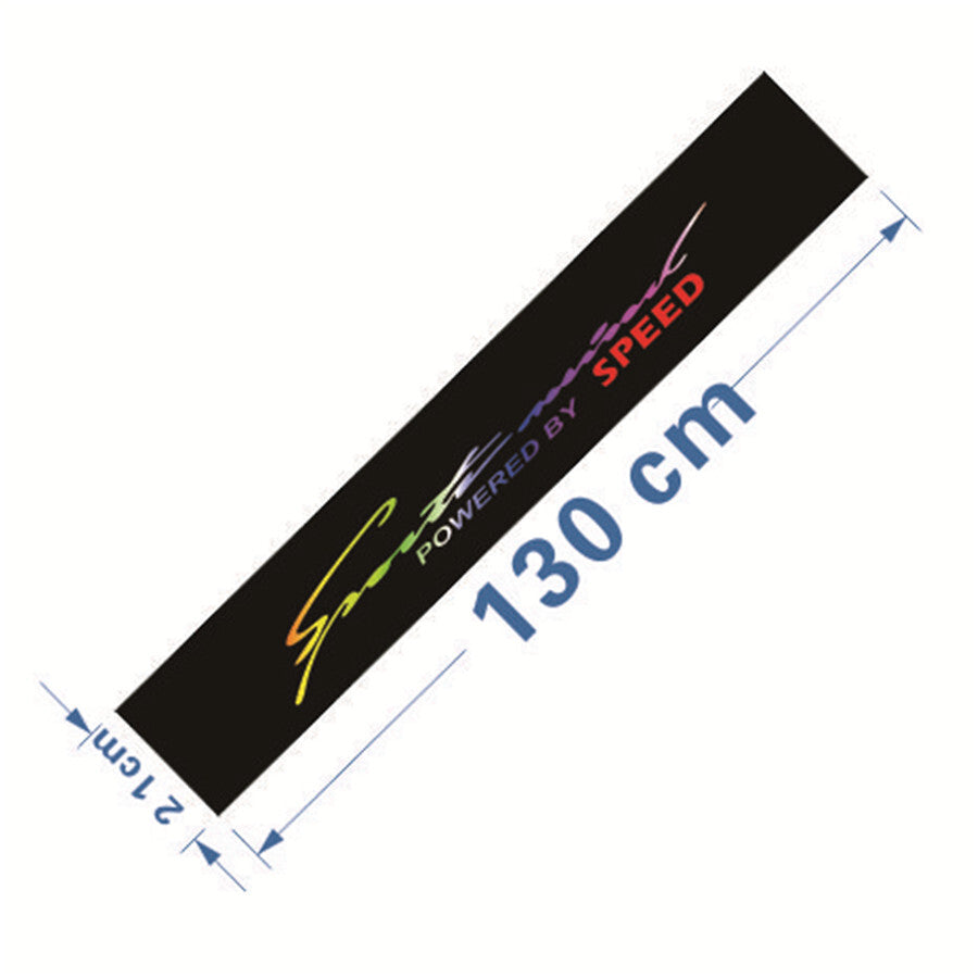 Laser Colorful Reflective Decal Stickers For Front Rear Car Window Windshield