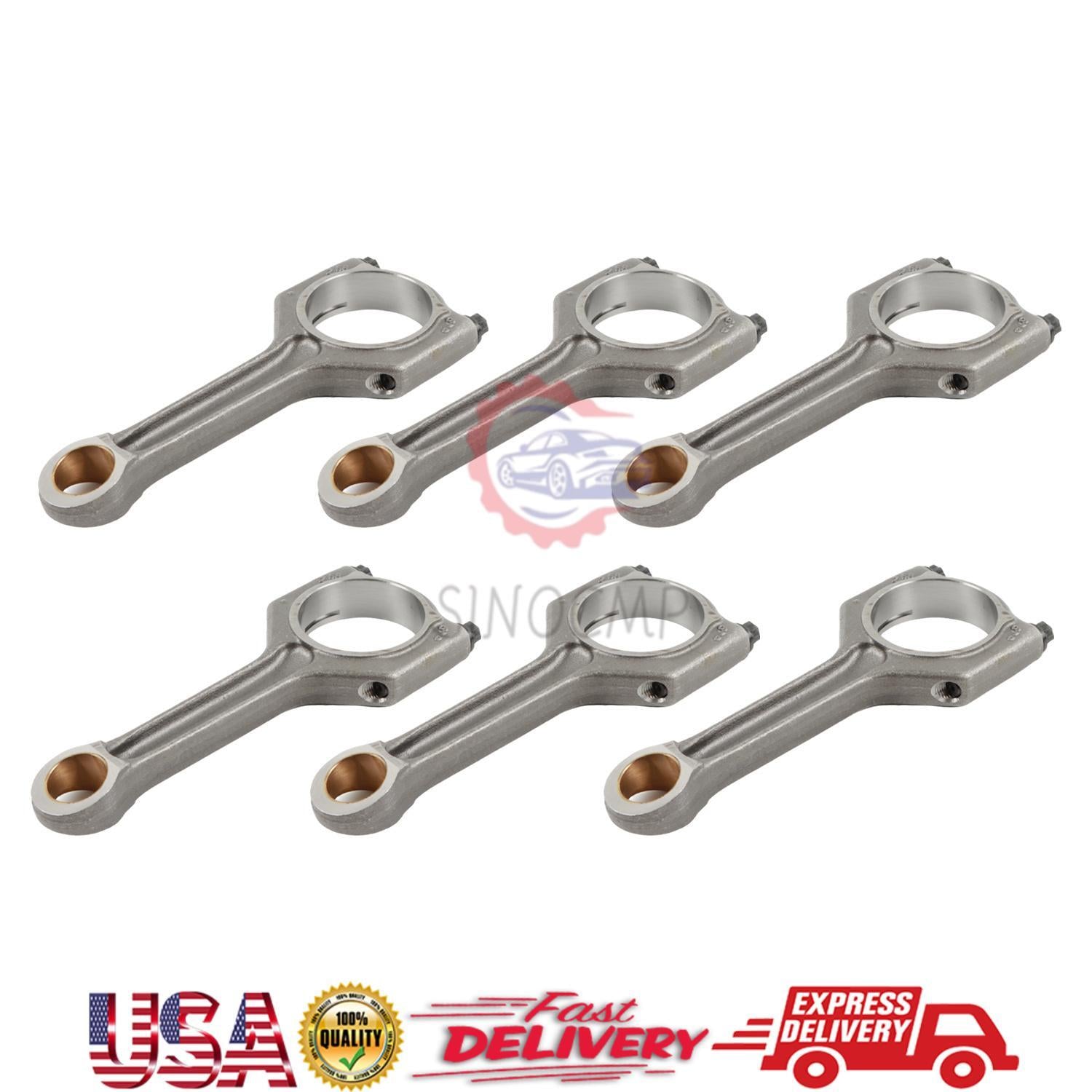 6pcs Connecting Rod Fits for BMW F30 F10 40i 35i M2 M3 M4 3.0L Turbo L6 S55 N55