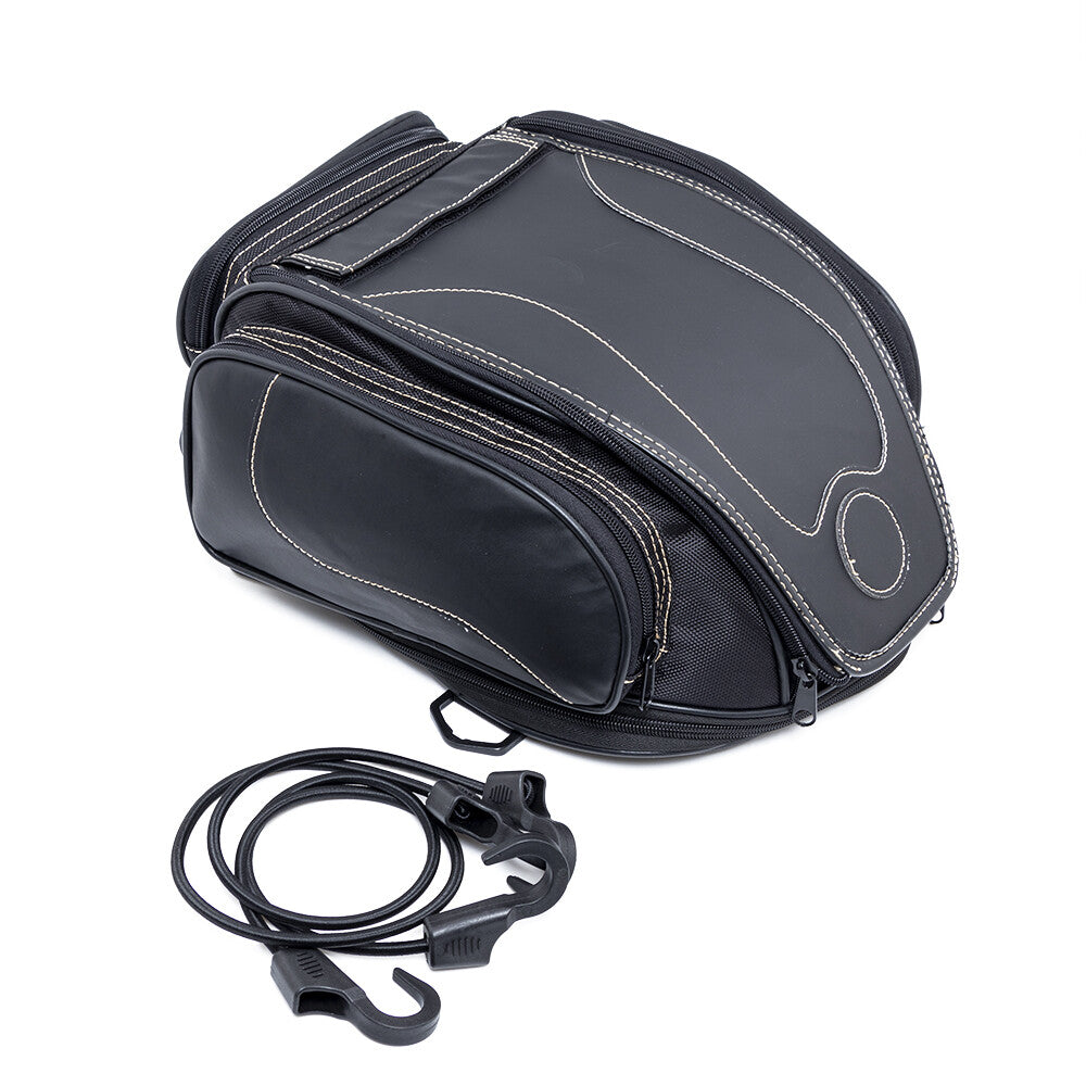 Motorcycle Waterproof Retro Rear for Seat Bag Tail Pack Helmet Bag Shoulder Bag Q