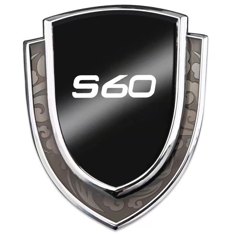 Suitable for Cadillac car grille V badge front badge decal logo silver
