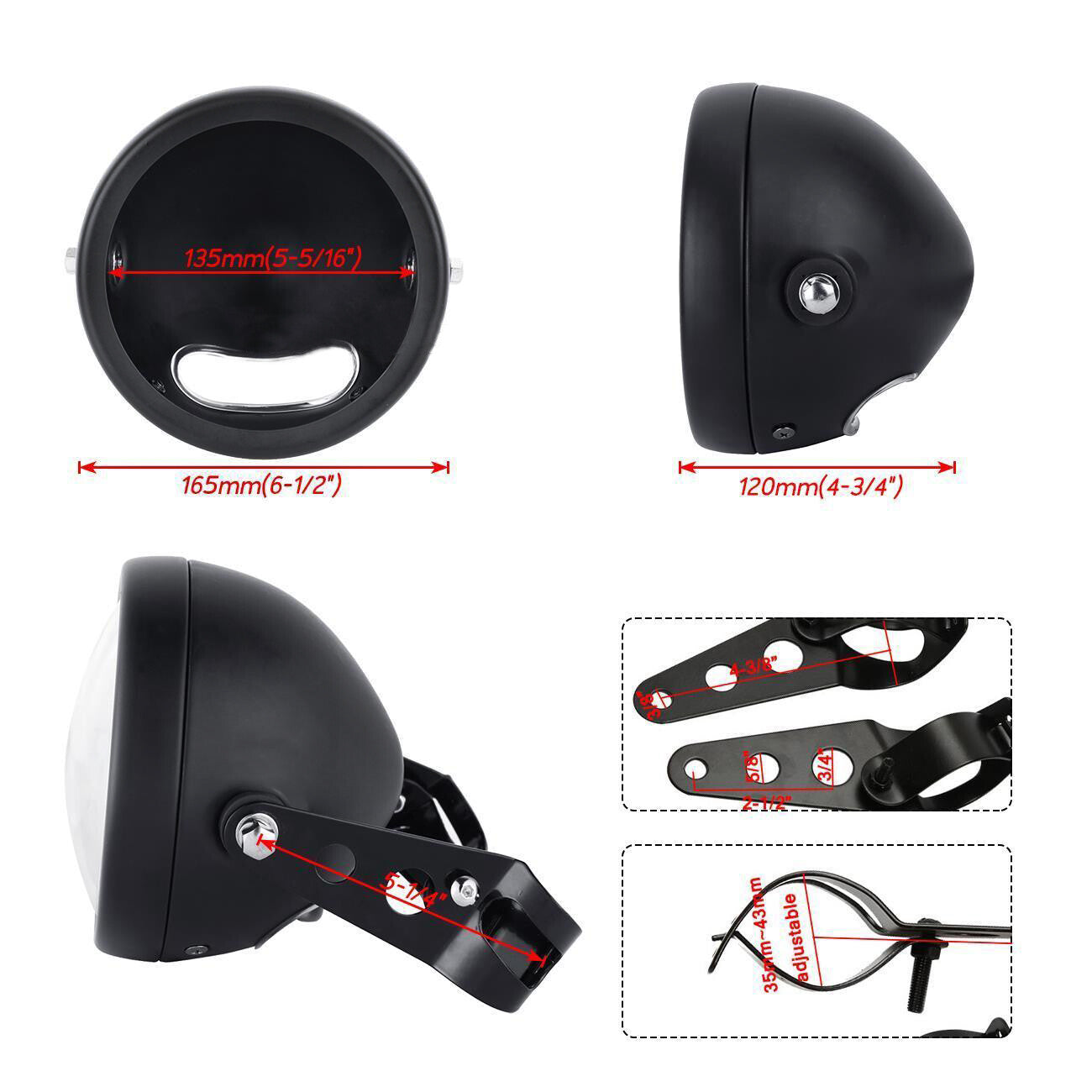2-piece/set round high-definition glass convex 360 side rearview mirror with blind spot protection! E