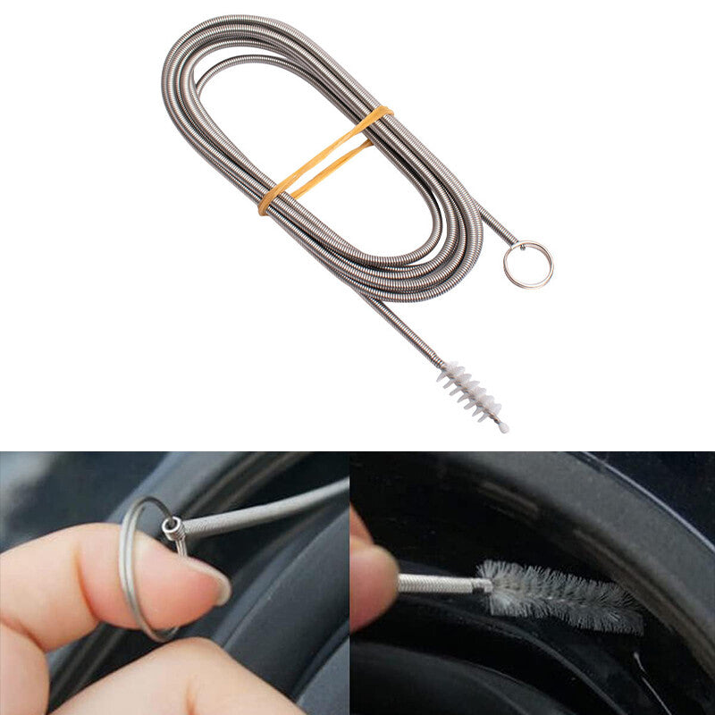 1Pc 150CM Flexible Car Drain Dredge Sunroof Cleaning Scrub Brush Tool Accessory