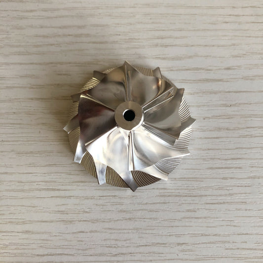 GT1252 38.50/52.19 mm 6+6 Blade High-Performance Turbine Billet Compressor Wheel