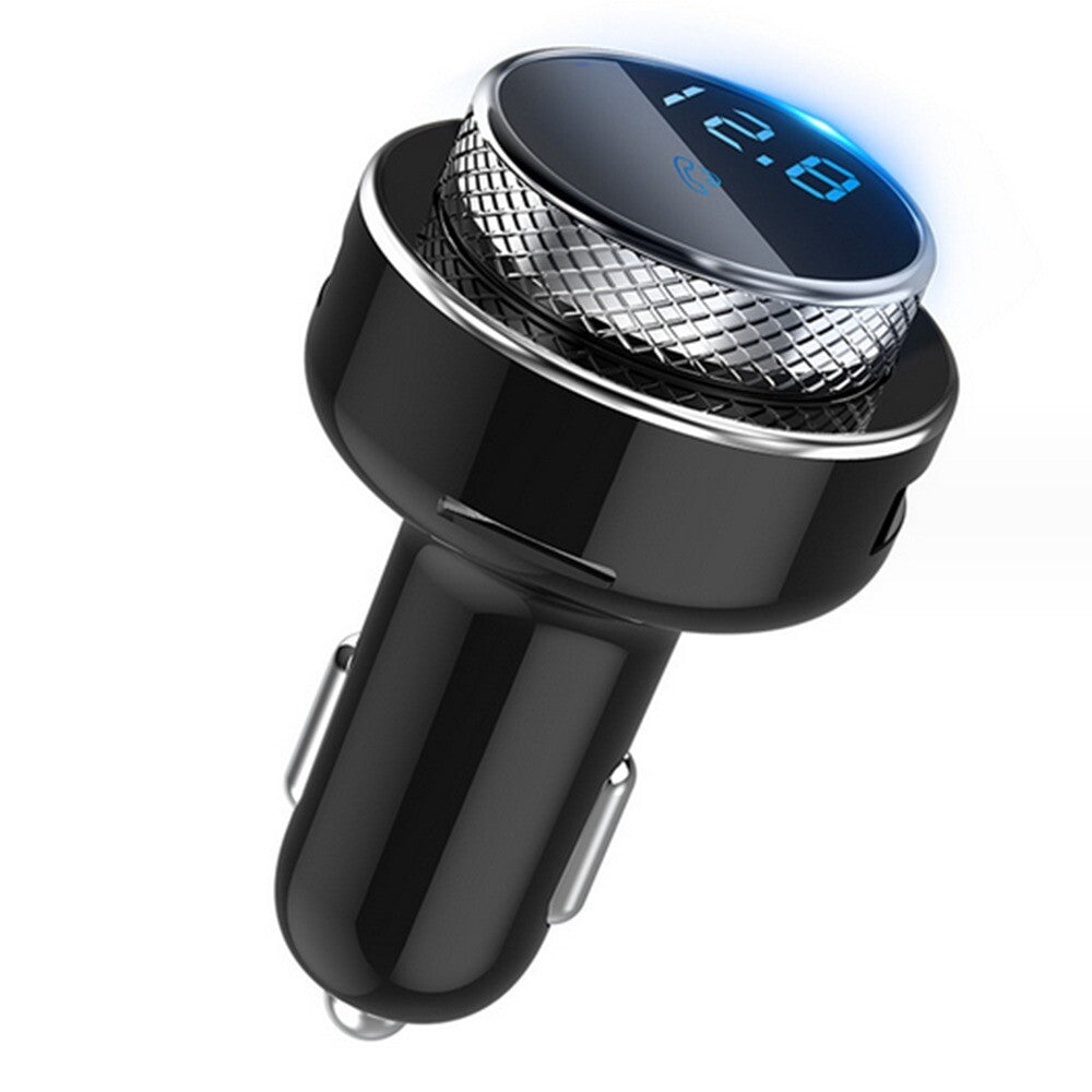 Car Adapter Cigarette Lighter Dual-USB Wireless Charger Bluetooth/FM Transmitter n