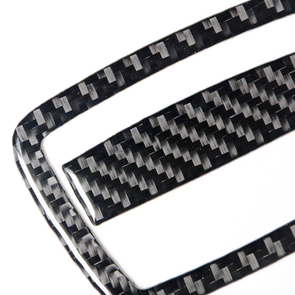 2x Carbon Fiber Storage Box Panel Cover Trim for BMW 6 Series F12 F13 2011-2018