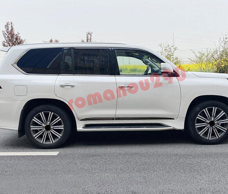 for Lexus LX570 2016-2021 Black Body Side Door Overlay Guard Cover Molding Trim