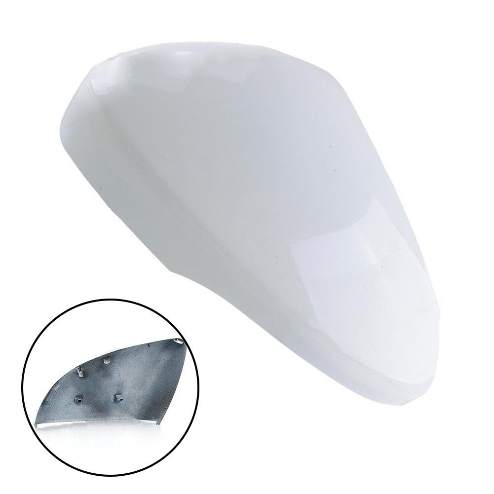 White Left Driver Side Rearview Mirror Cover Cap for Ford Edge 2015-2021