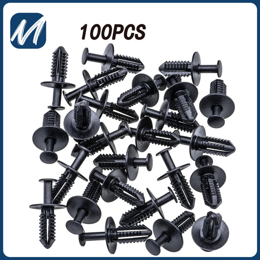 100-piece set of mudguard liner rivet push-type clip retainers for Mercedes-Benz 1249900492 Q