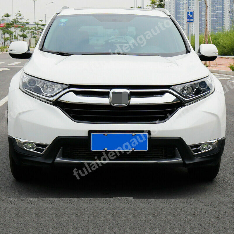 for Honda CRV CR-V 2017-2019 Chrome front Fog Light Lamp Trim Decoration Cover