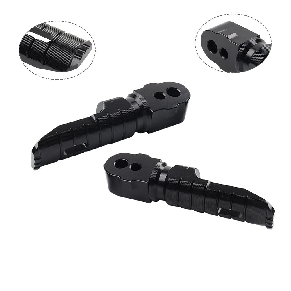 Black Rear Footrests Passenger Foot Peg For Peugeo Speedfight 4 50 125 150 Q