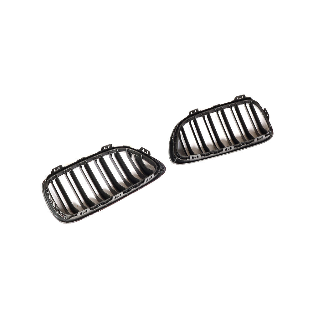 Carbon Front Grille Grill Double Line Matt Black for BMW 2Series F22 F23 F87 M2