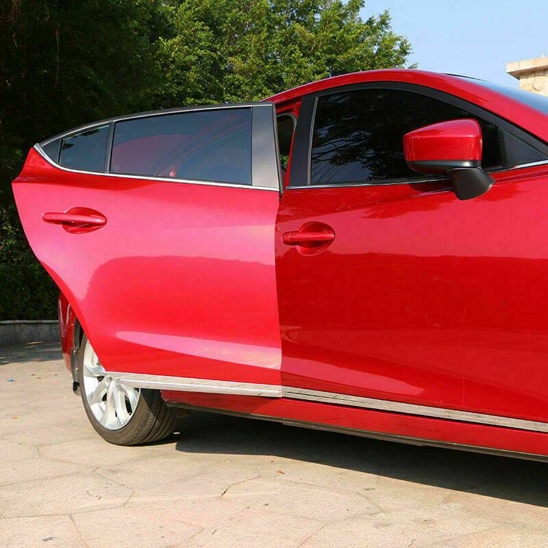 Chrome Garnish for Mazda 3 Axela 2014-2018 Side Door Body Molding Cover Trims