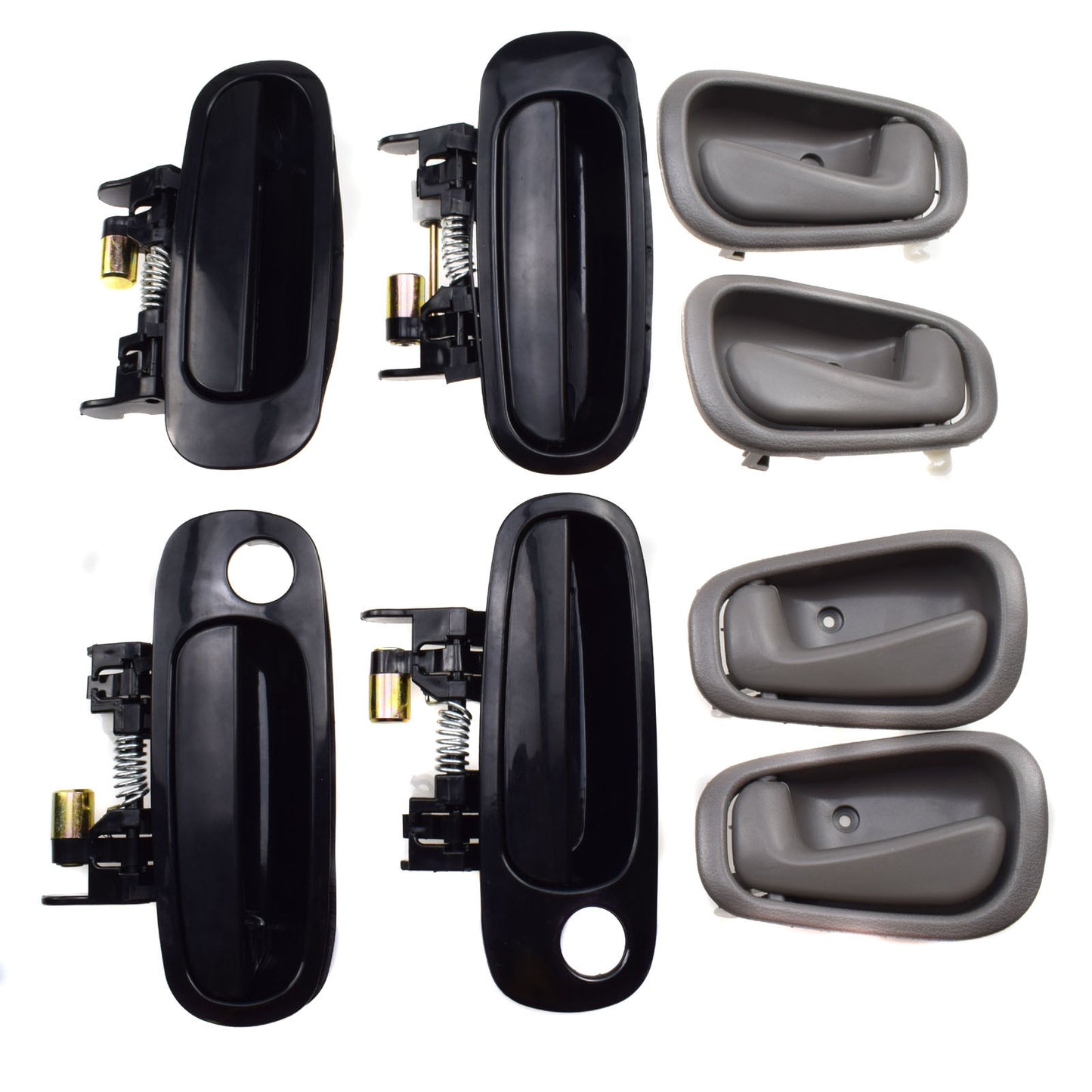 8-piece set of front and rear grey interior door handles for Corolla 1998-2002 n