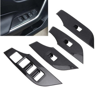 for Corolla Sedan 2019-2022 Carbon Front Bumper Lid Guard Molding Trim v