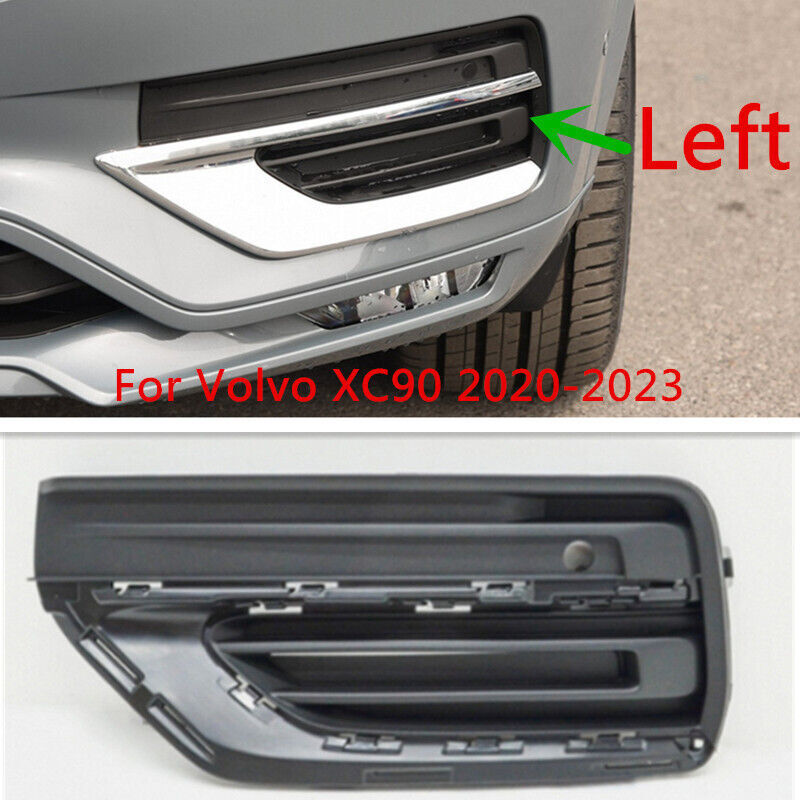 Left Side Front Bumper Fog Lamp Cover Bezel Grille Fit for Volvo XC90 2020-2023