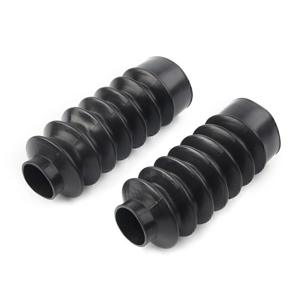 FIT for Harley Sportster XL883 1200 39mm Rubber Fork Cover Gaiters Gators Long Boots