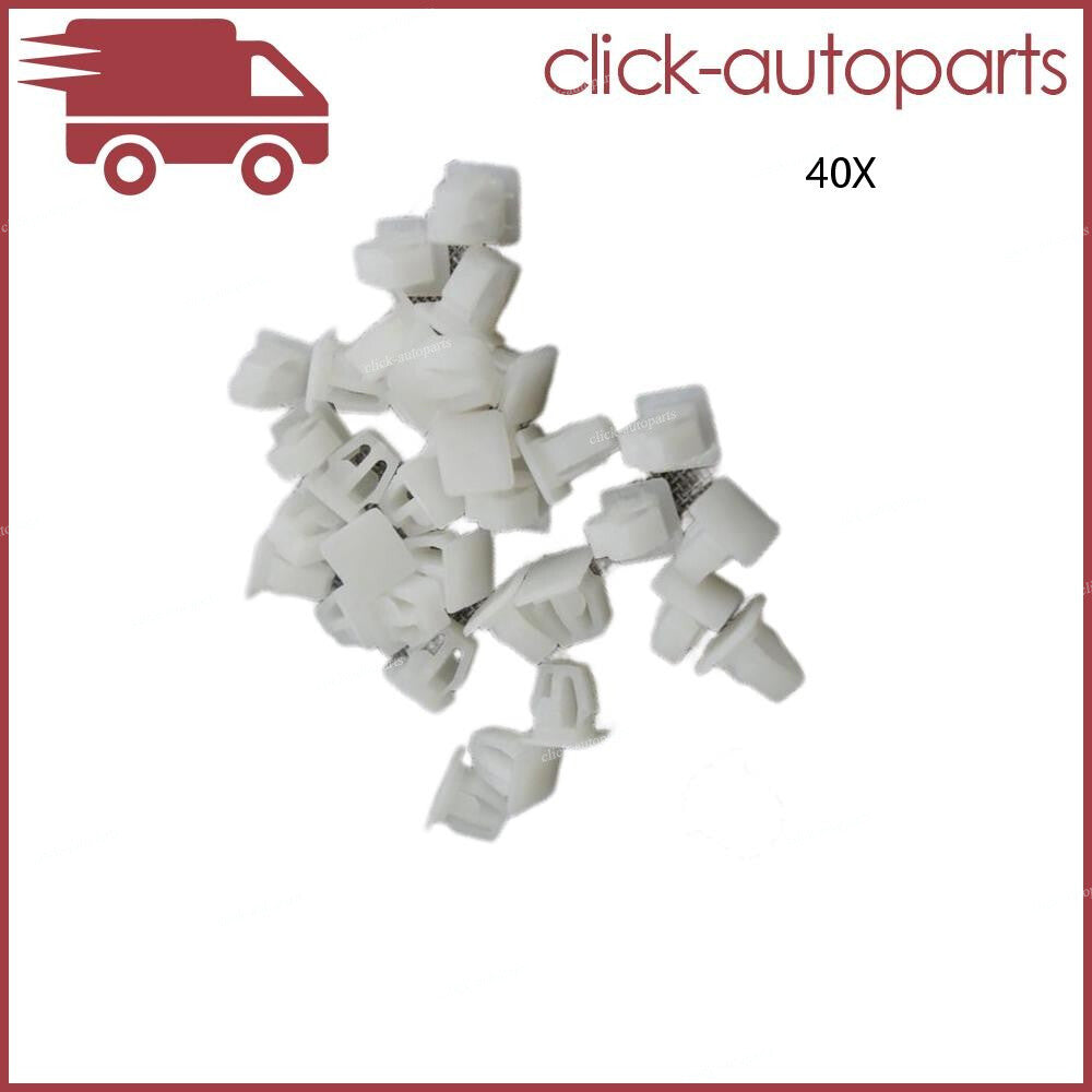 40x White Door-Body Side Molding Clip Retainer Clips for Honda for Accord for Acura CL