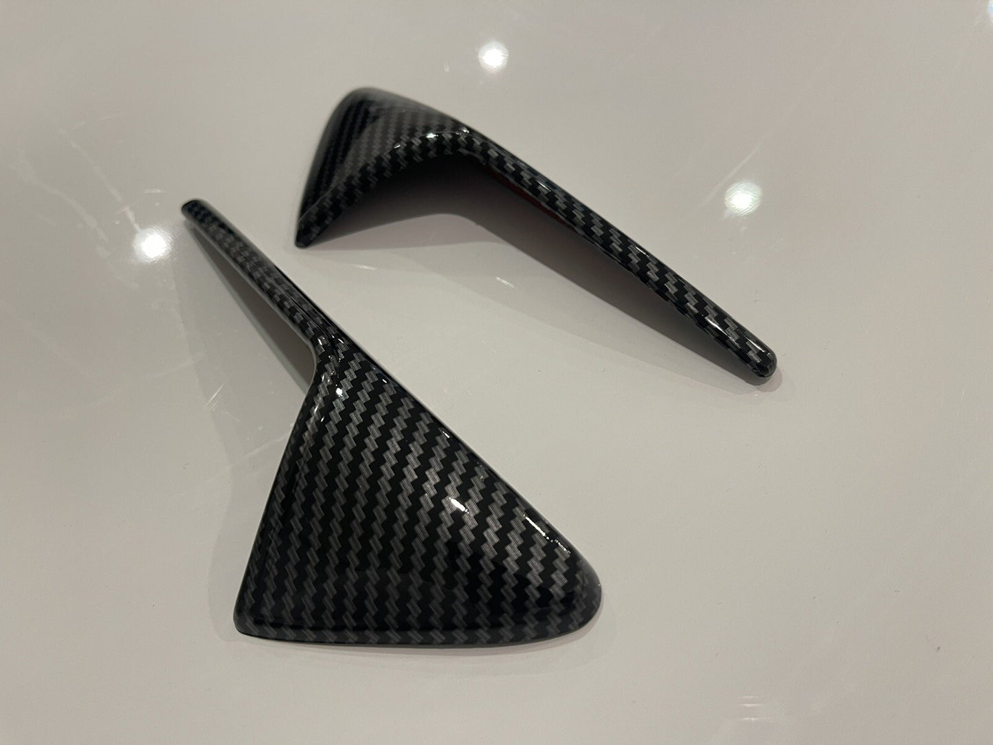 Carbon fiber side fender camera vent cover trim for Model 3 SX-Y n