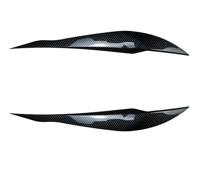 Glossy Black Headlights Eyebrows Cover Trim Fit for BMW 3 Series F30 F34 2013-18