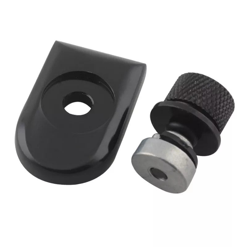 Rear for seat bolt screw clip sleeve nut installation for Harley Sportster Dyna Black 