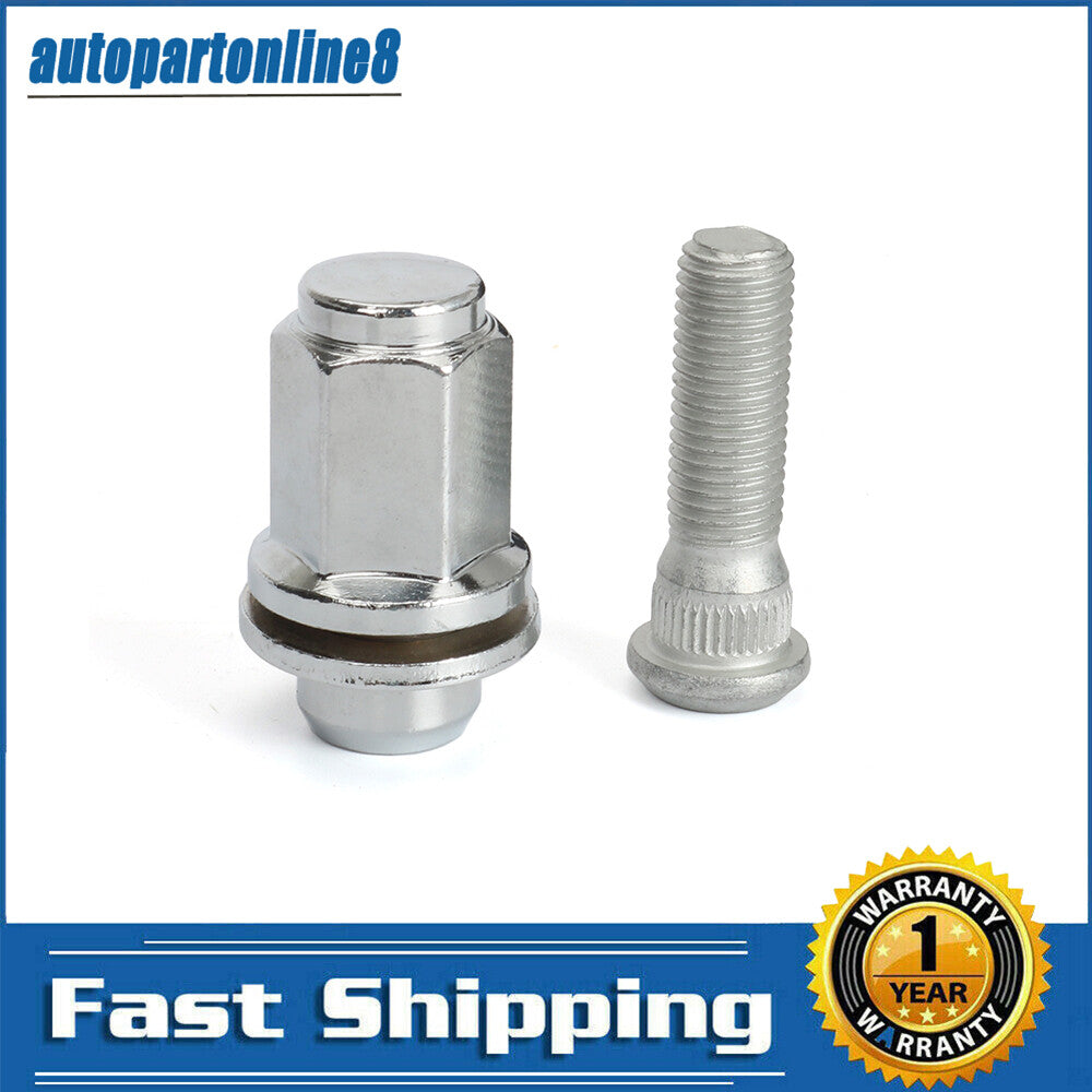 2-piece set for wheel lug studs and rims + chrome-plated lug nuts 90942-02049 Brand new for Lexus for Toyota Q