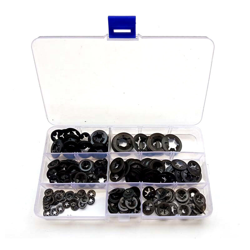Car Internal Tooth Starlock Push On Locking Washers Speed Clip Fasteners Kit v