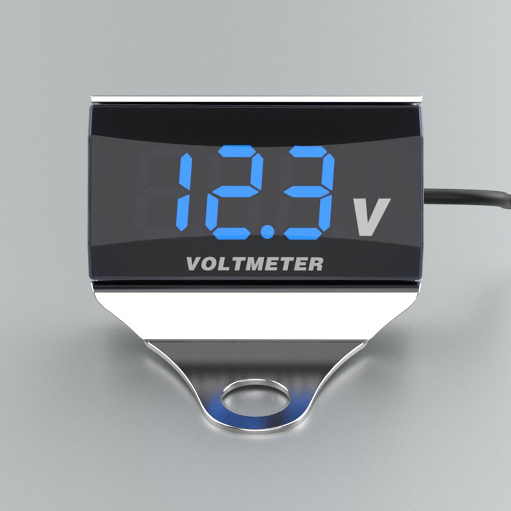 Motorcycle 10-150V Digital Voltmeter Display Waterproof Voltage G9V6 Q