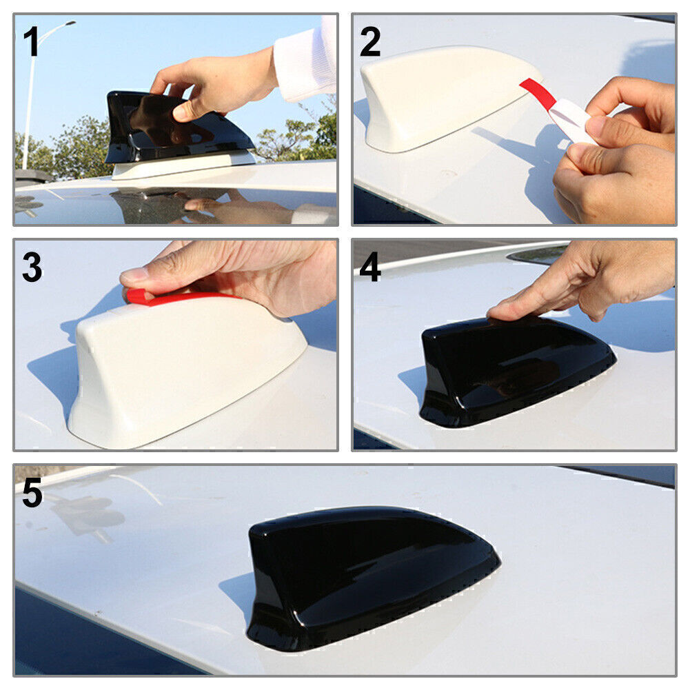 for Honda for Civic 11th 2022 Up Carbon Fiber Exterior Shark Fin Antenna Cover