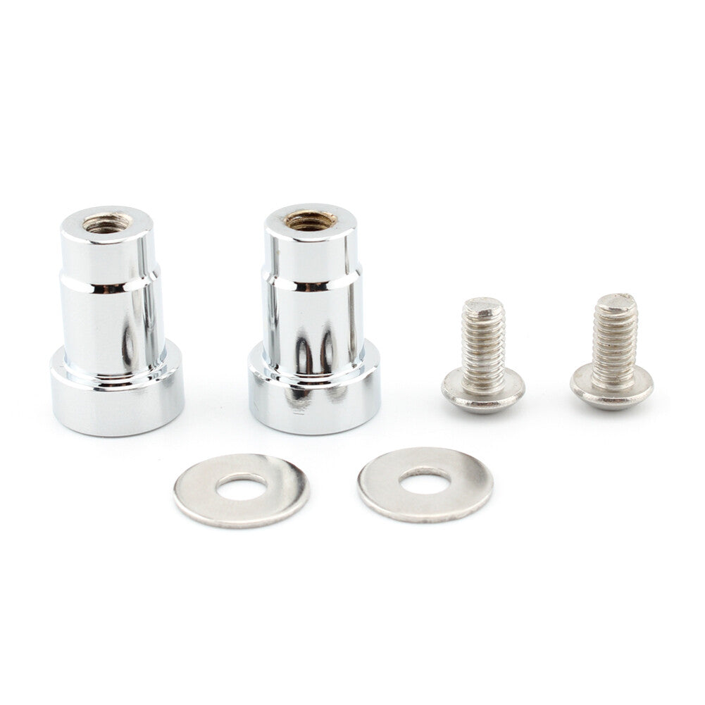 For Thruxton Aluminum Motor Pair CNC Mirror Hole Caps Cover Fit Chrome UK