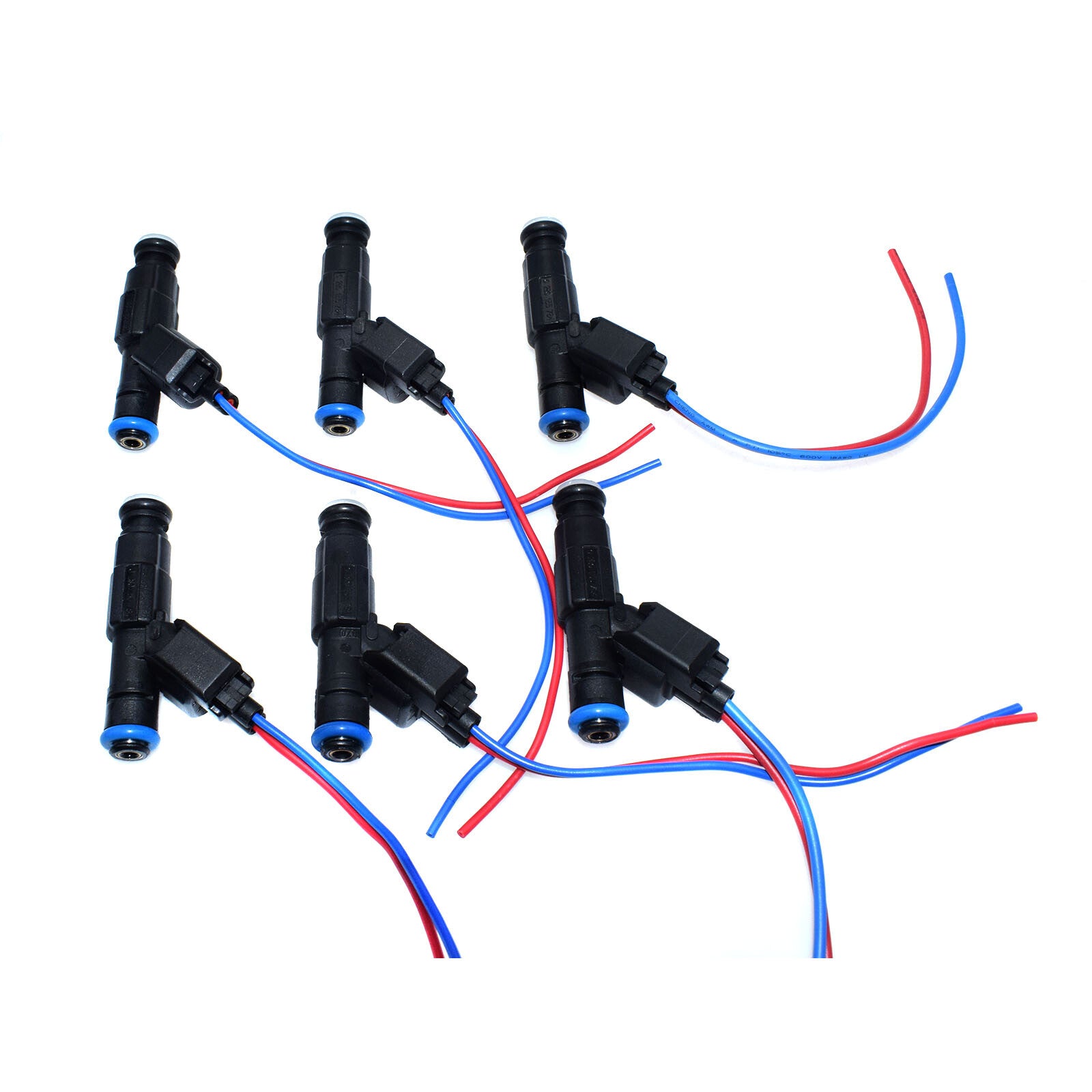 6-piece fuel injector and connector plug set for Jeep Cherokee for Wrangler 0280155784
