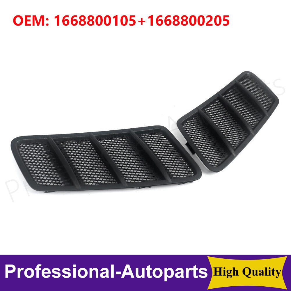 1Pair Front Left+Right Hood Air Vent Grill for Mercedes Benz W166 GL ML350 12-15 Q