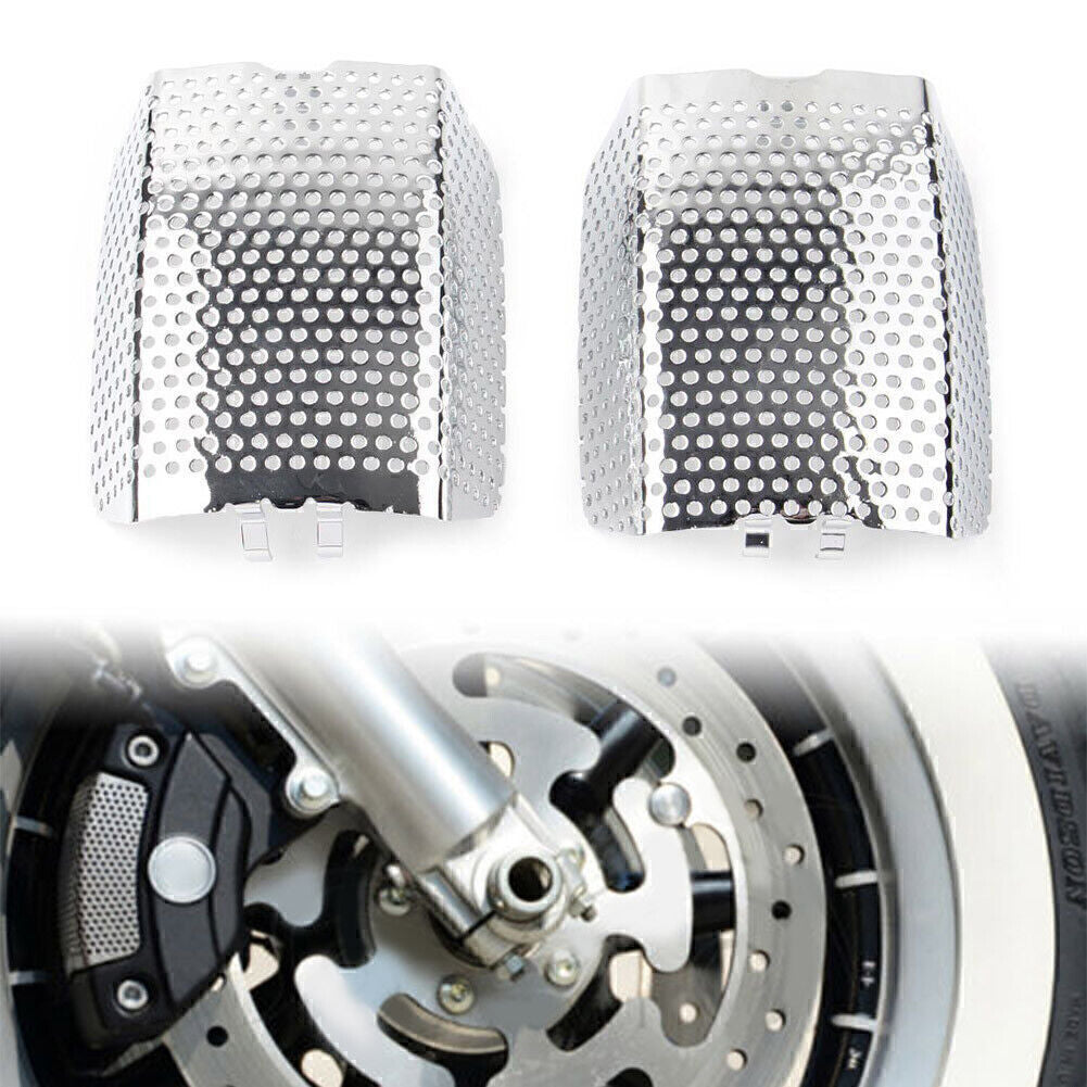 Front Caliper Inserts Cover Fit for Harley V-Rod Muscle VRSCF Touring 2008-19 Chrome