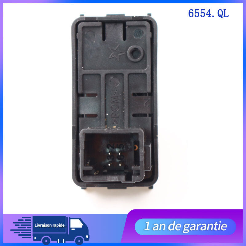 Interrupteur Bouton Leve Vitre Pour Berlingo Partner à partir de 2008 6554.QL n